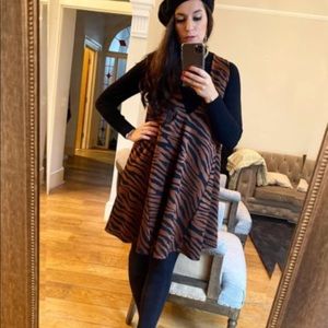 Midi printed jumper- dress